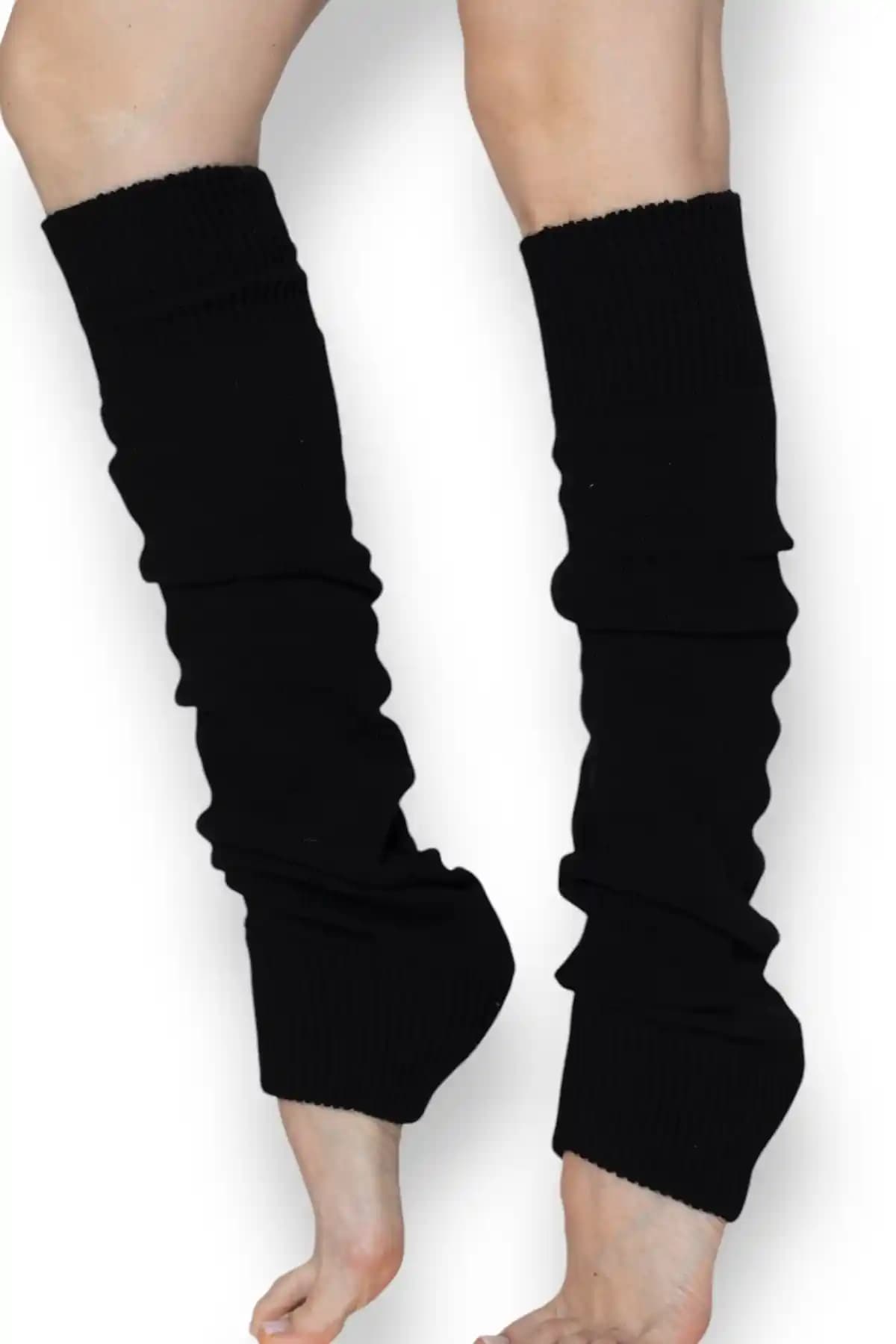 Nitesheys Doğal Yün Tozluk Siyah Kadın Çorapları Kış İçin Sıcak ve Şık Tasarım