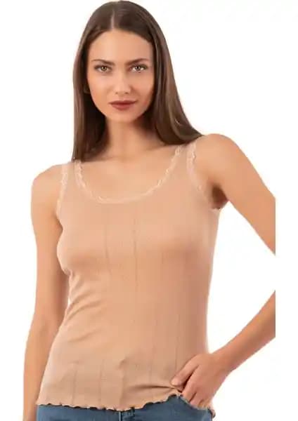 Özkan Underwear Kadın Transferli Ribana Atlet: Yumuşak ve Şık Günlük İç Giyim Seçeneği