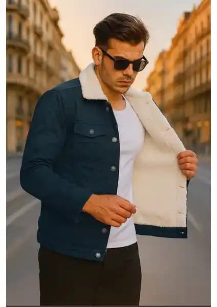 Pobudo Füme Renk İç Kürklü Erkek Montu Şıklık ve Fonksiyonelliği Bir Arada Sunar