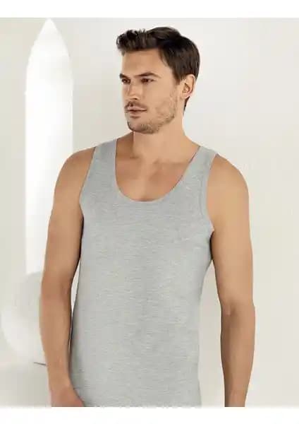 Şahinler 6'lı Paket Erkek Atlet Gri ME005 Konfor ve Kalite Sunan İç Giyim Ürünü