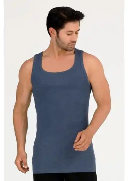 Sensu Erkek Pamuklu Atlet Seti 2'li Siyah Günlük Kullanım İçin Uygun