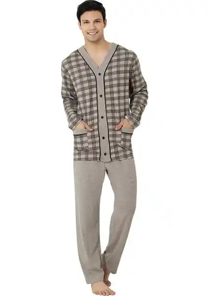 Şık Mecit 2710 Melanj Erkek Pijama Takımı: Modern Tasarım ve Yüksek Konfor