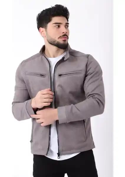 Stil Kombin Erkekler İçin Modern Fermuarlı Hakim Yaka Süet Mont Özellikleri ve Kullanım İpuçları