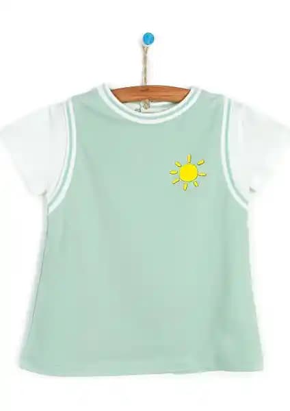 Tuffy Deniz Kabuğu Elbise Kız Bebek Yazlık Rahat ve Şık Günlük Giyim Seçeneği