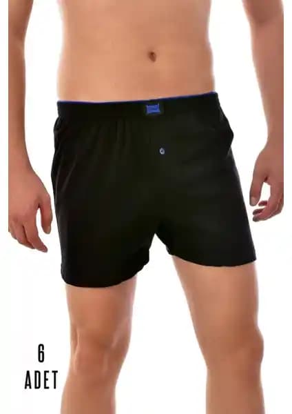 Tutku 6'lı Erkek Pamuklu Düğmeli Boxer Seti Günlük Rahatlık ve Şıklık Sunar