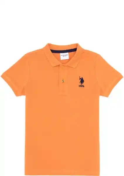 U.S. Polo Assn. Erkek Çocuk Turuncu Tişörtü Günlük ve Spor Kullanımına Uygun