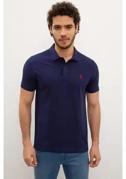 U.S. Polo Assn. Erkek Lacivert Basic T-Shirt Şıklık ve Konfor Sunan Günlük Giyim Parçası