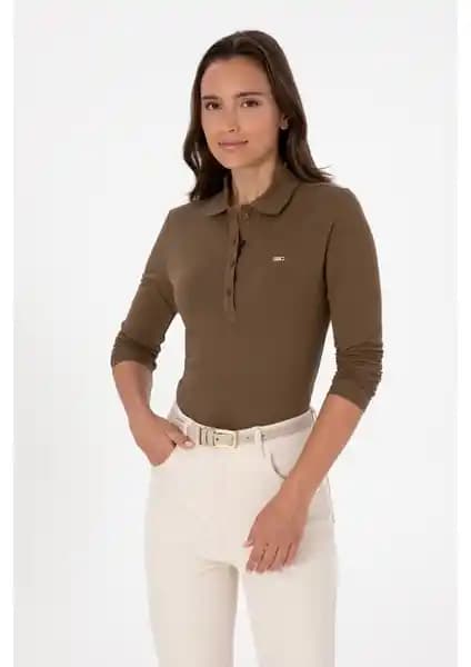 U.S. Polo Assn. Kadın Haki Sweatshirt: Şıklık ve Konforun Modern Buluşması