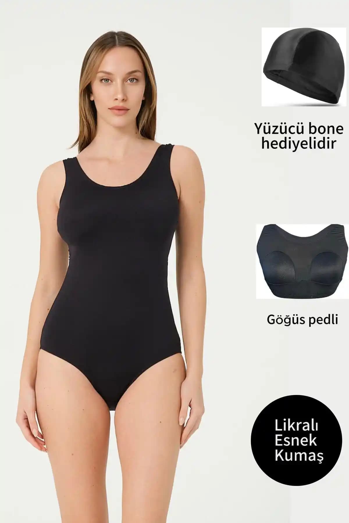 Vawensea Kadın Düz Renk Yüzücü Mayo Şıklık ve Konforu Bir Arada Sunar