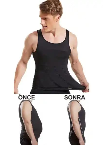 Young&Fit Erkek Korse Atlet: Şıklık ve Konfor Sunan Bel ve Göğüs Toparlayıcı Atlet