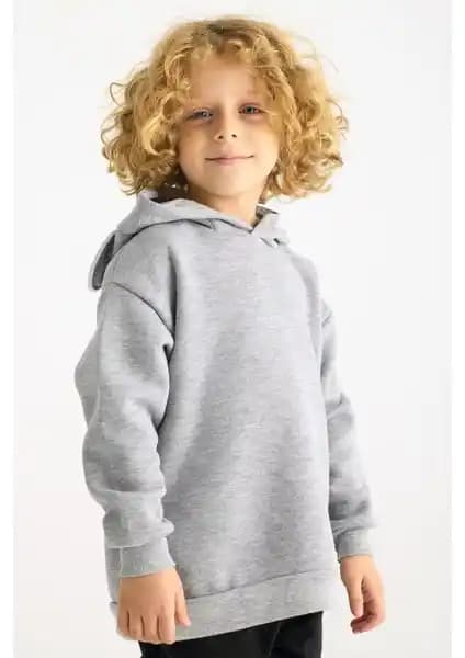 Zepkids Çocuk Kapüşonlu Kulaklı Sweatshirt: Şık ve Rahat Günlük Giyim Seçeneği