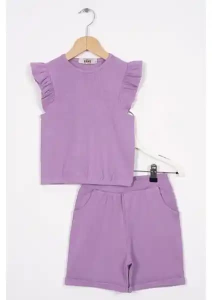 Zepkids Kız Çocuk Şortlu Takım: Renkli ve Rahat Günlük Giyim Seçeneği