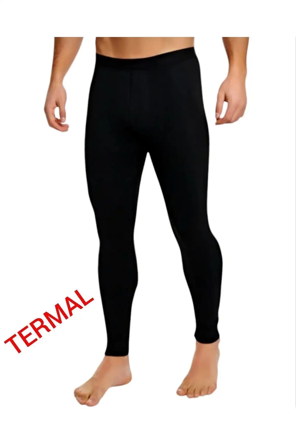 Akyüz Termal Uzun Sporcu Taytı Siyah Unisex Spor ve Günlük Kullanım İçin
