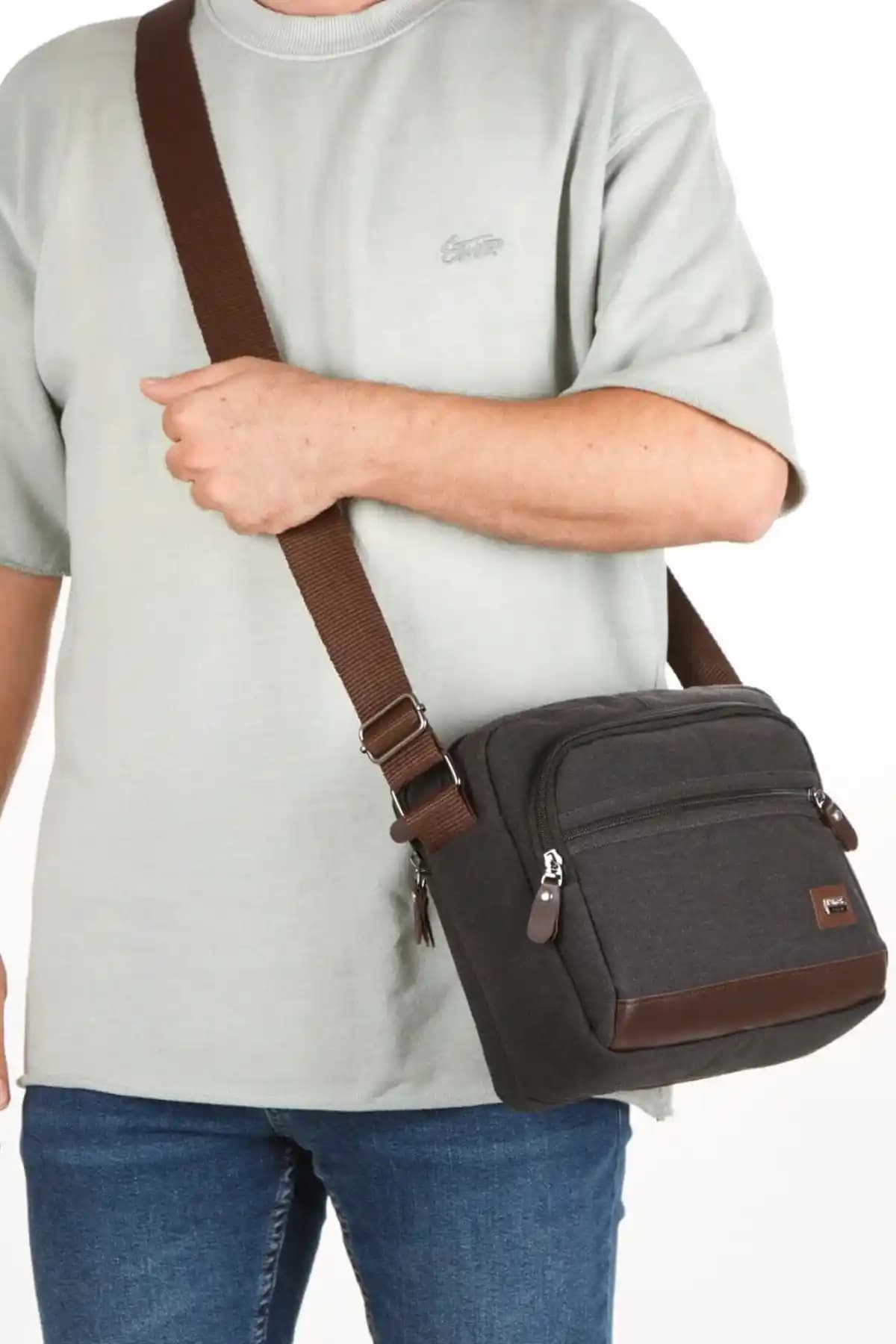 By Hakan Newish Polo 2190 Kanvas Omuz ve Postacı Çantası Günlük Kullanım İçin Şık ve Dayanıklı Tasarım