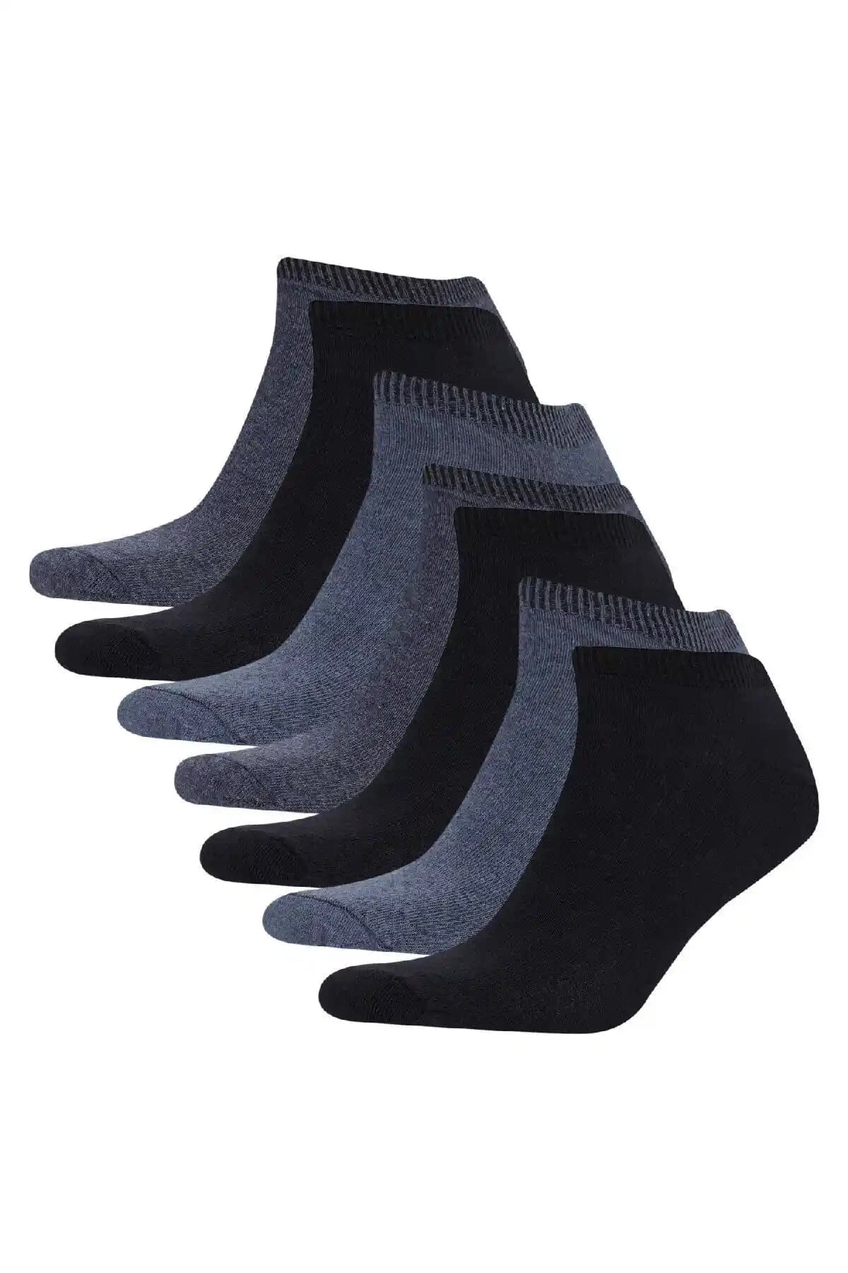 DeFacto Erkek 7'li Kısa Çorap Seti Günlük Rahat ve Şık Kullanım İçin Uygun