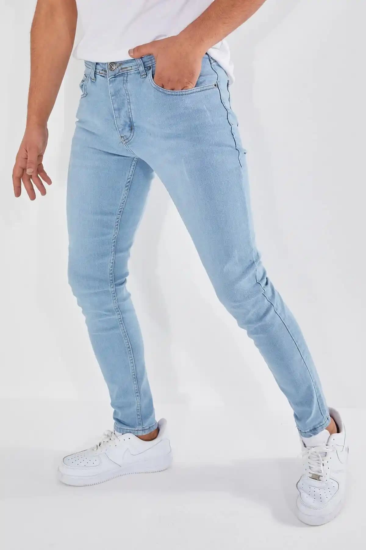 Dr Dnm Remix Erkek Skinny Fit Likralı Jeans Buzzmavi Modern ve Konforlu Tasarım