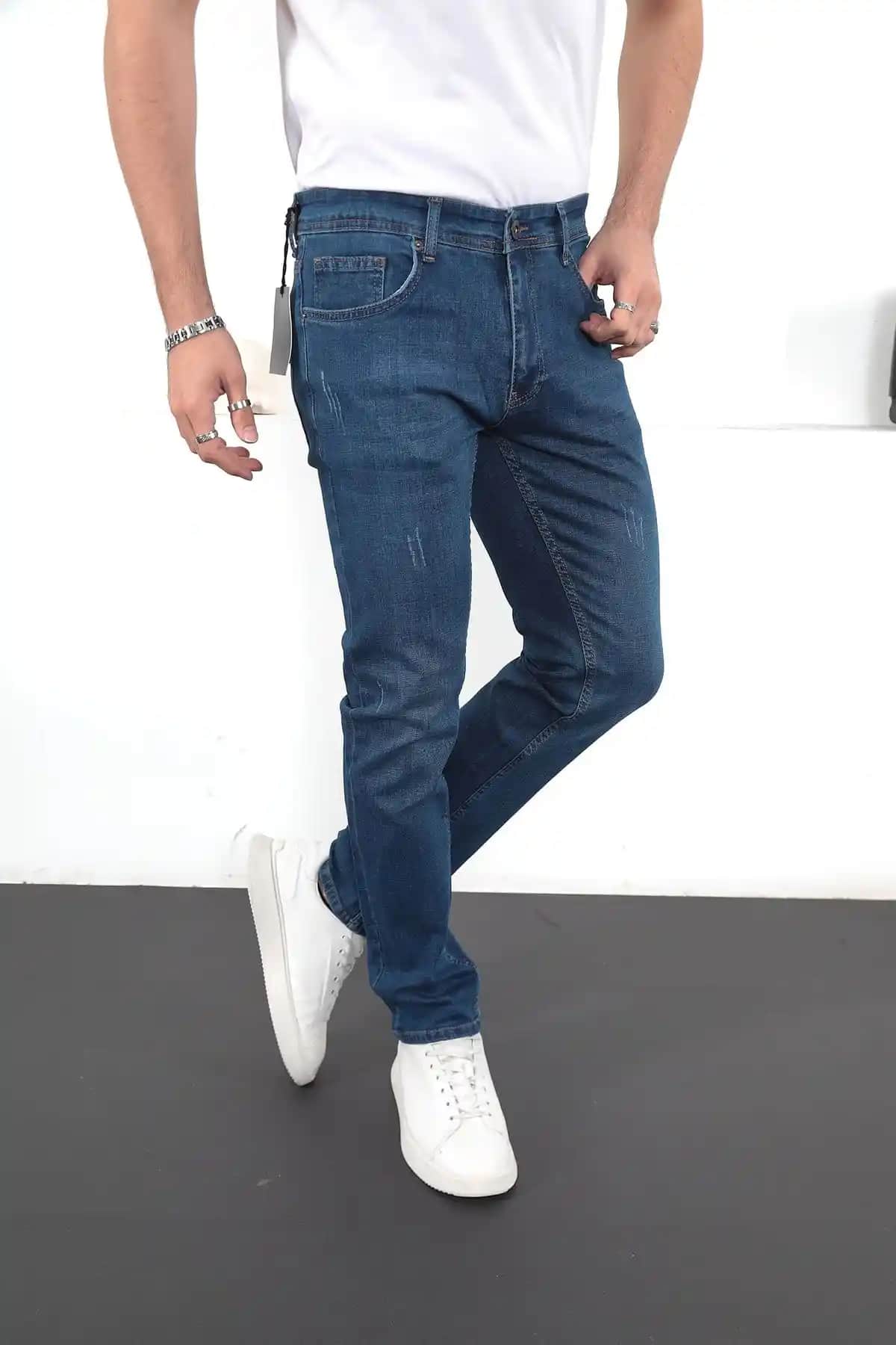 ENZİM JEANS Erkek Likralı Regular Fit Denim Pantolon Modern ve Dayanıklı Tasarım