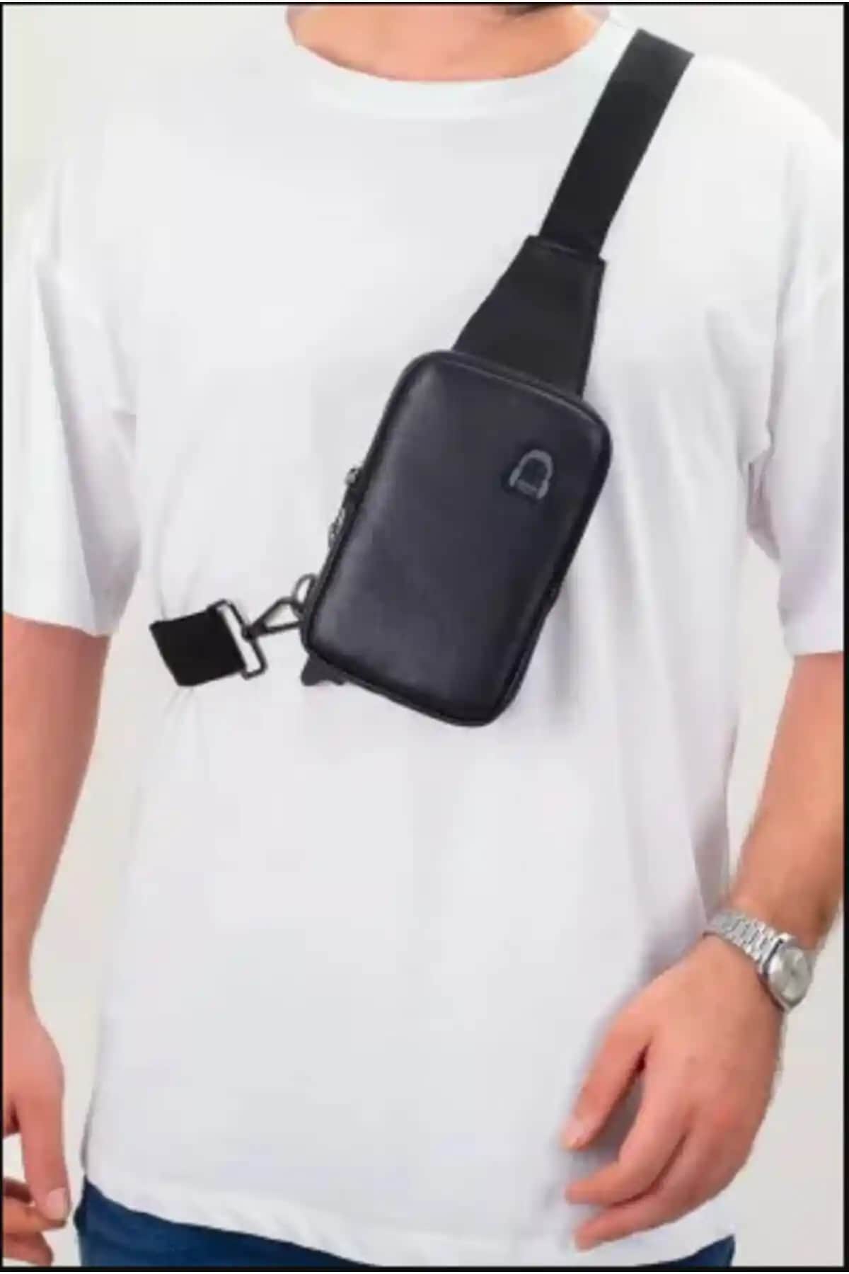 Erkek Hakiki Deri Çanta Günlük Kullanım İçin Şık ve Dayanıklı Tasarım