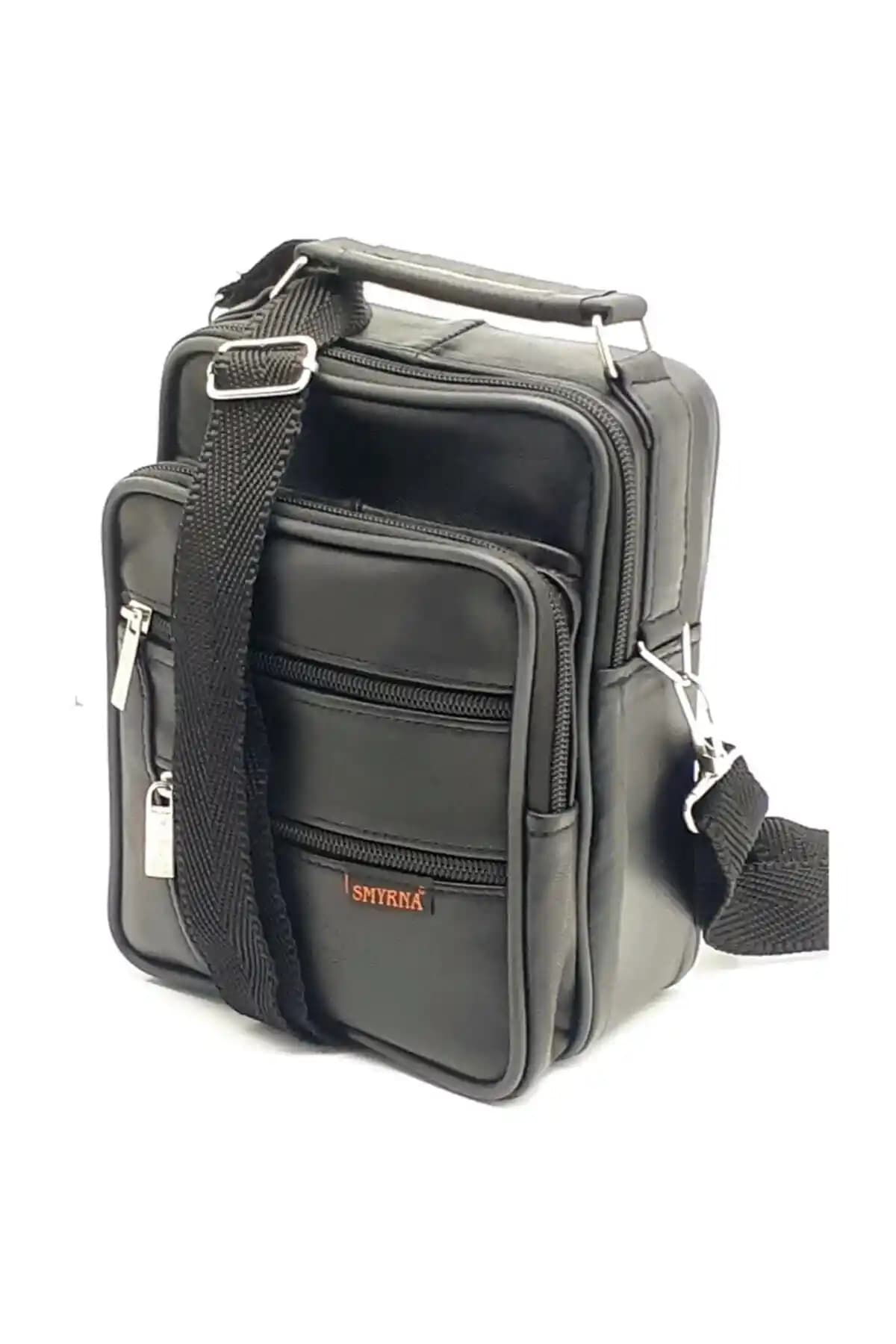 Gerçek Kuzu Derisi Erkek Askılı ve El Çantası Şık ve Fonksiyonel Tasarım