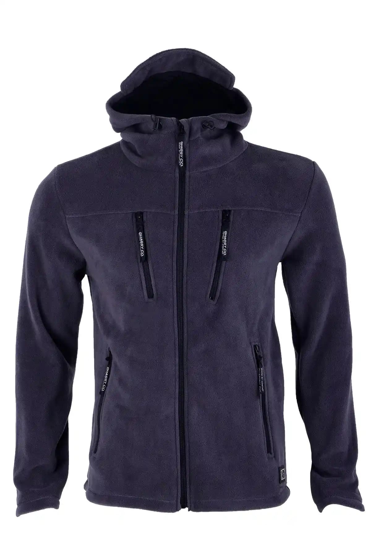 Ghassy Co Erkek Gri Army Tactical Polar Kapüşonlu Ceket: Dayanıklı ve Şık Tasarım