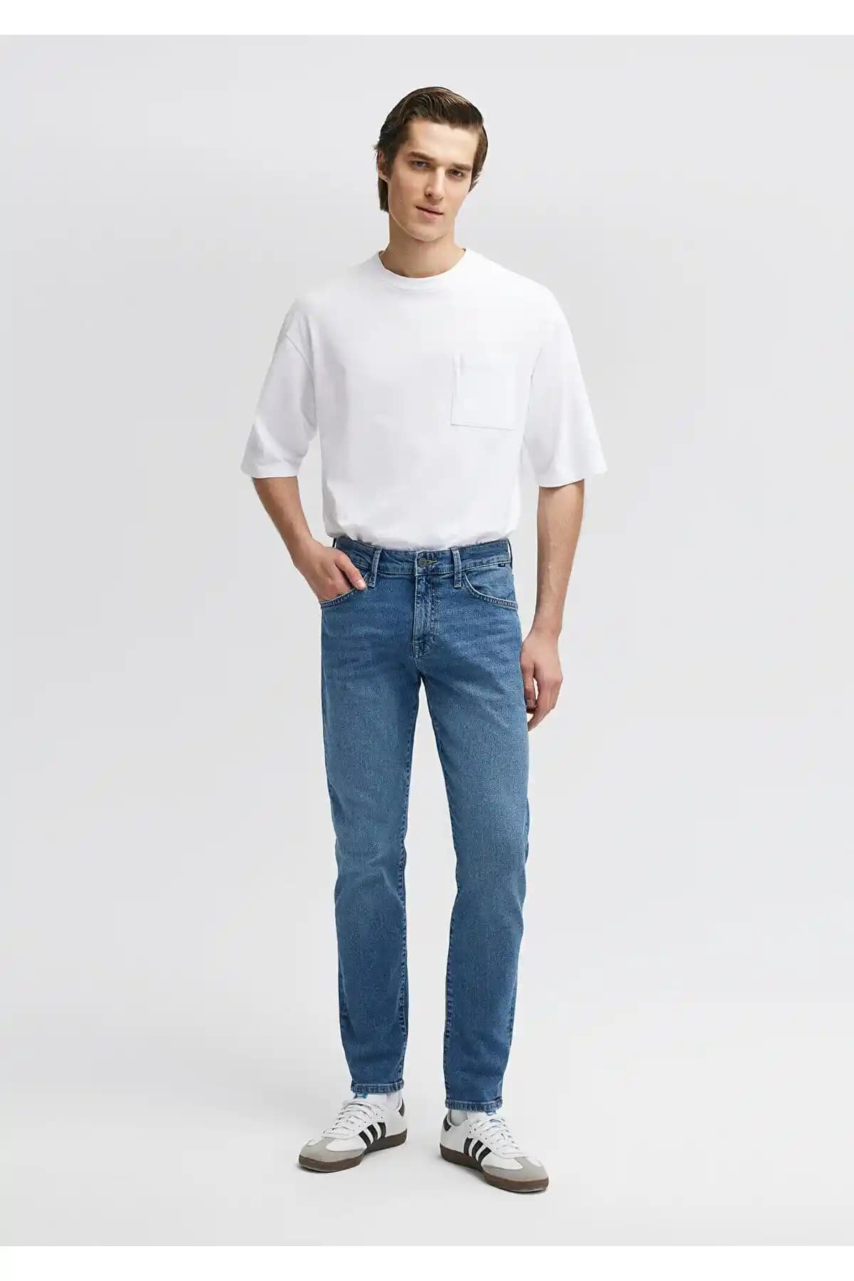 Mavi Marcus 90'lar Gölgeli Indigo Mavi Jean Pantolon Günlük Şıklık ve Konfor Sunar