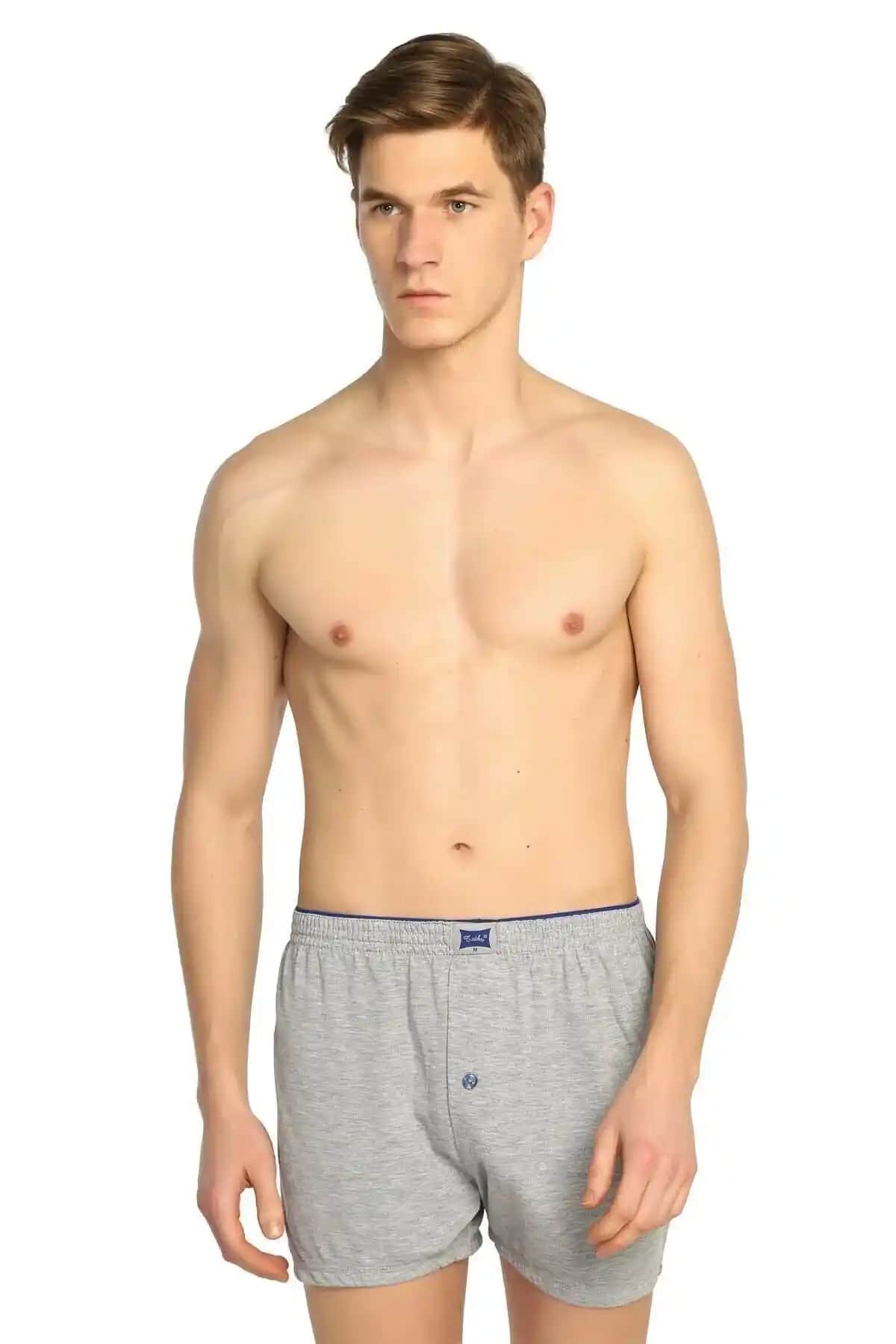 Tutku 6'lı Erkek Penye Boxer Düğmeli Yüksek Konfor ve Şıklık Sunar