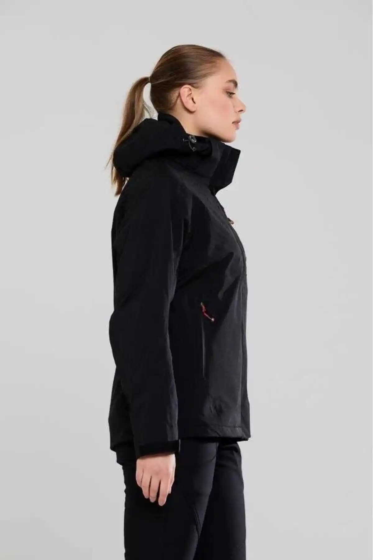 2AS Sparkle 3'ü 1 Arada Mont Siyah - Çok Katmanlı, Suya Dayanıklı ve Sıcak Tutucu Tasarım