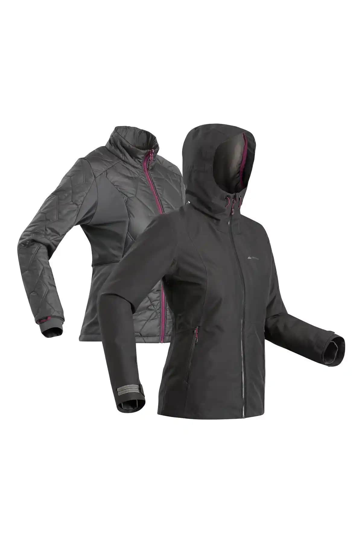 Decathlon Kadın Çok Yönlü Dış Mekan Yürüyüş Montu 4 Mevsim Kullanıma Uygun ve Dayanıklı