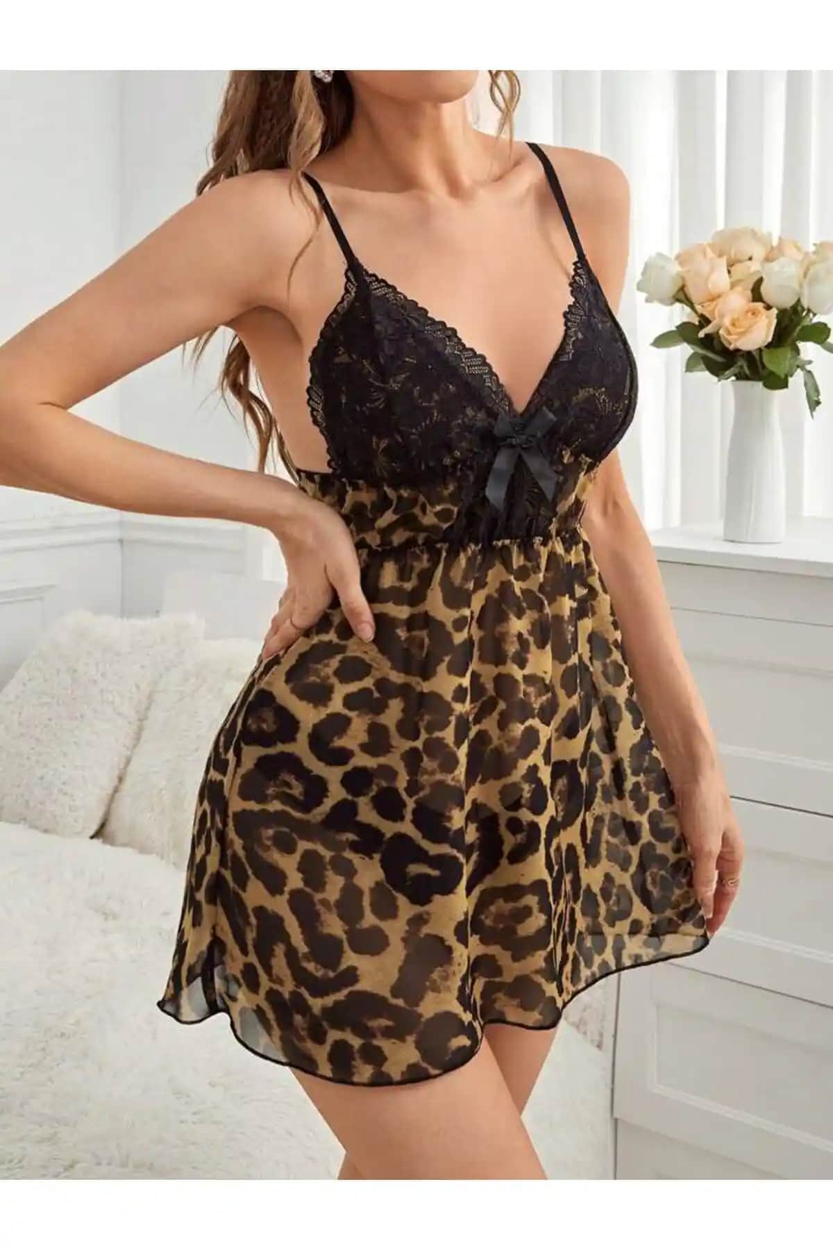 Dedo Kadın Göğsü Dantelli Leopar Desenli Fantezi Gecelik Seti Özellikleri ve Kullanım İpuçları