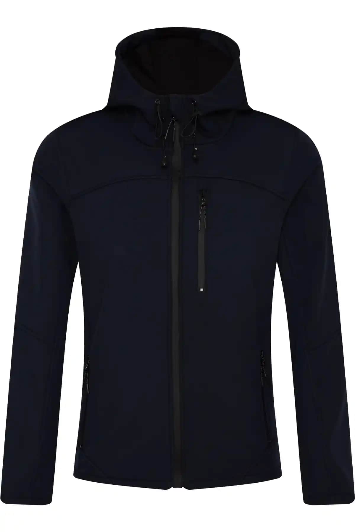 Ghassy Co Kadın Lacivert Su Geçirmez Softshell Spor Montu Günlük ve Spor Kullanımına Uygun