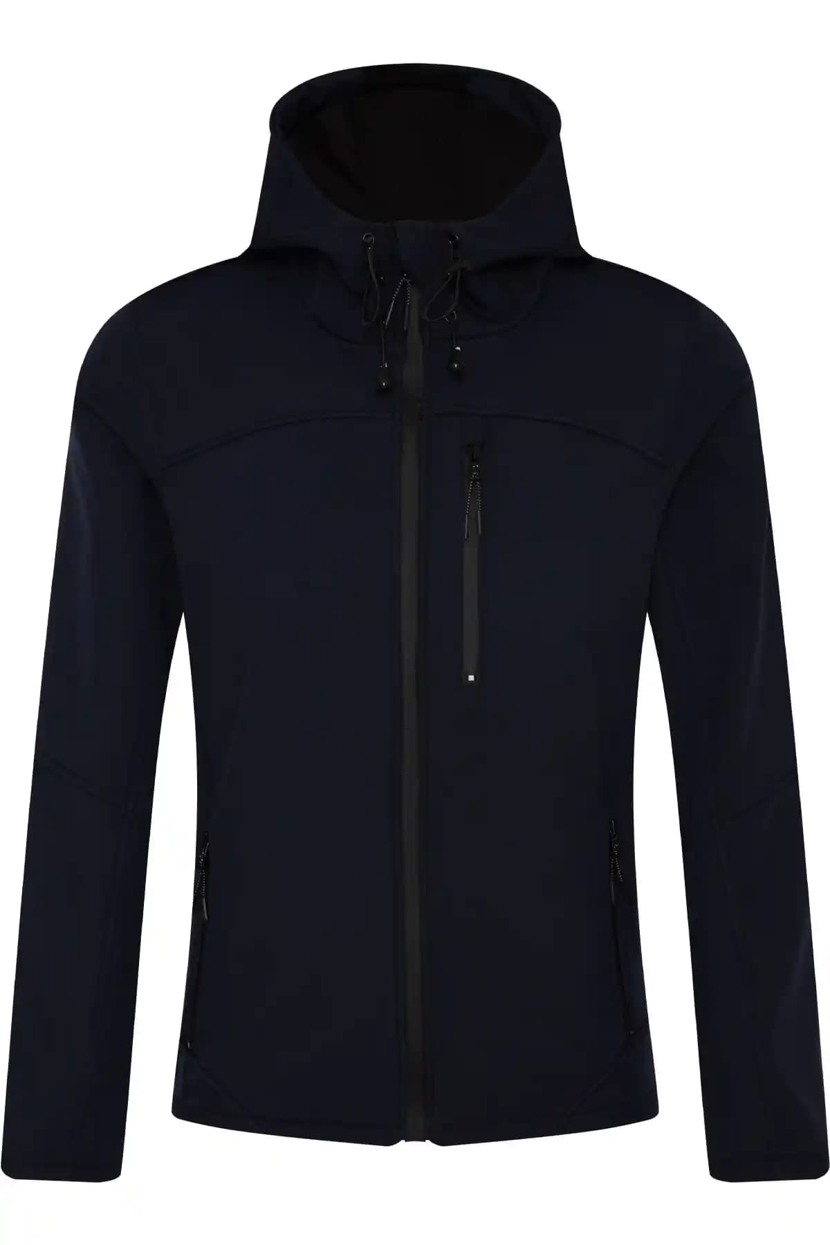 Ghassy Co Kadın Lacivert Su Geçirmez Softshell Spor Montu Günlük ve Spor Kullanımına Uygun