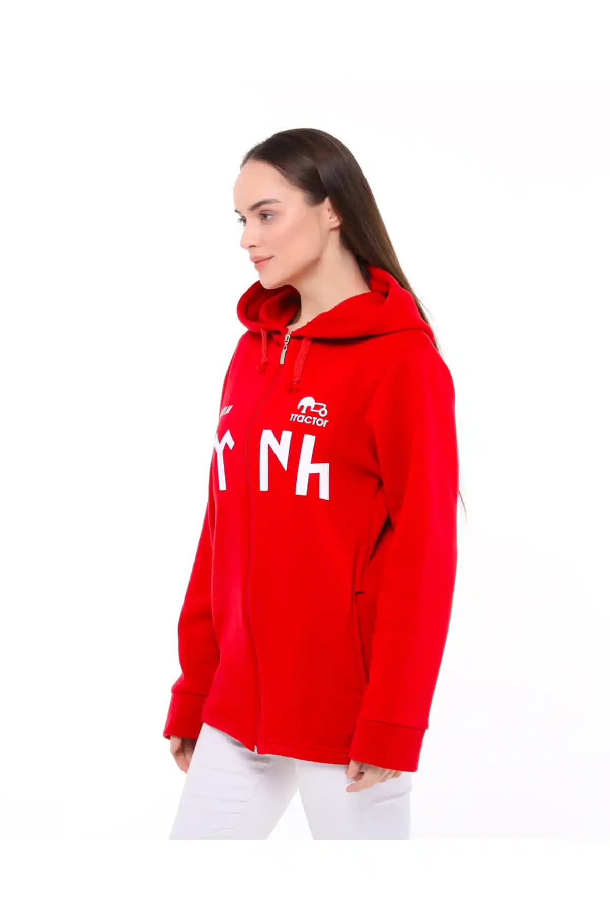Kırmızı Tractor FC Kapşonlu Sweat Mont: Şıklık ve Fonksiyonellik Bir Arada