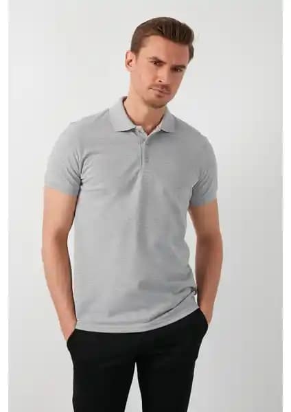 Buratti %100 Pamuk Düğmeli Erkek Polo T-Shirt POLO 5902127 Şık ve Rahat Tasarım