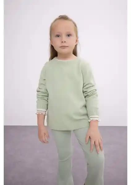 DeFacto Kız Bebek Bisiklet Yaka Basic Düz Triko Kazak Modelleri ve Özellikleri