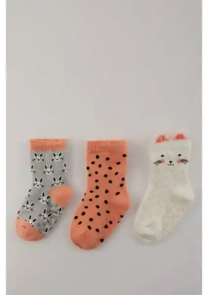 DeFacto Kız Bebek Kaydırmaz Taban 3'lü Pamuklu Havlu Çorap Özellikleri ve İncelemesi
