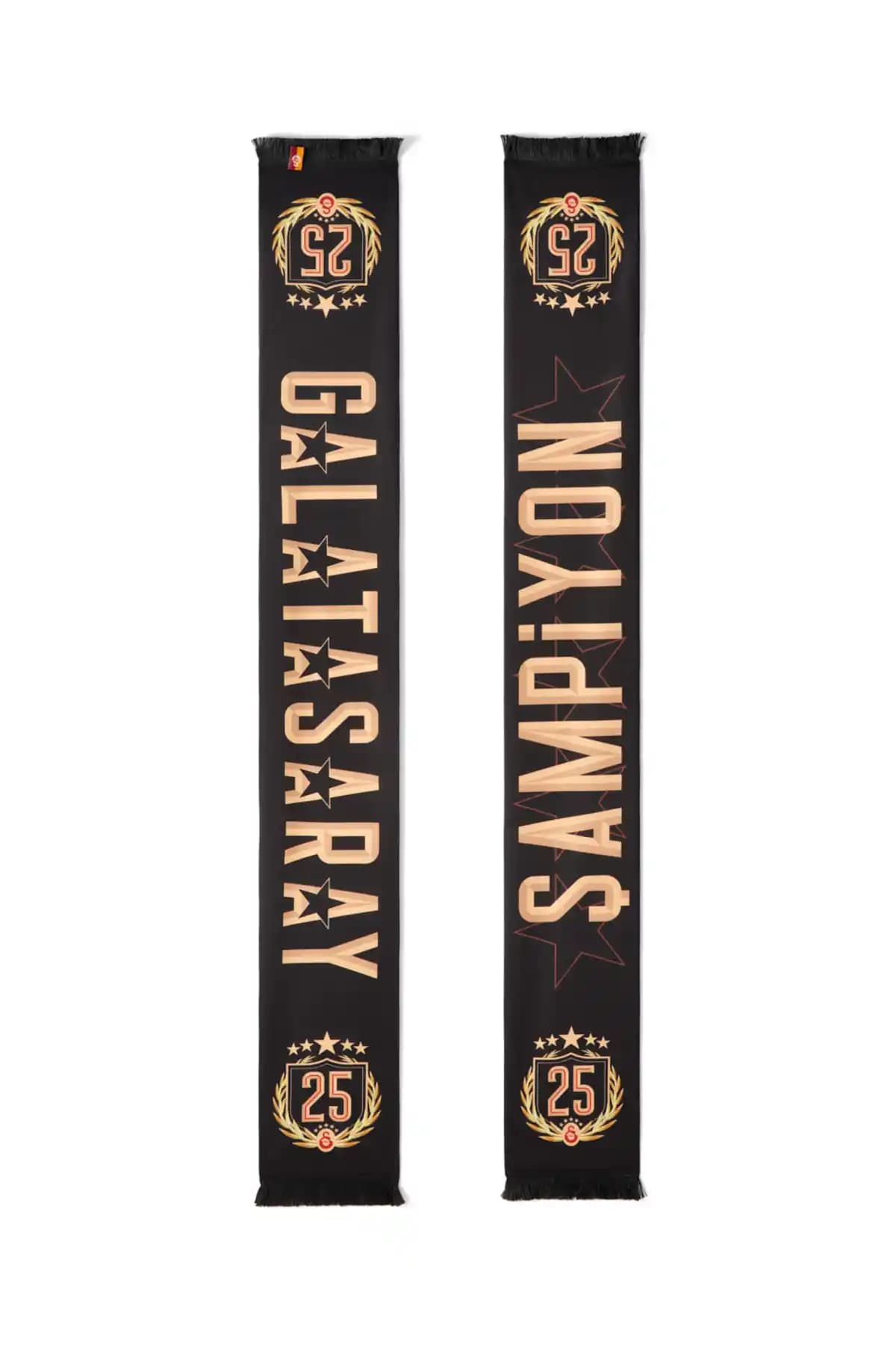 Galatasaray 25. Şampiyonluk Şal Atkı U251370 Siyah Tasarım ve Dayanıklı Kumaş