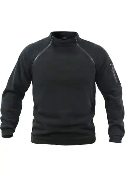 Genius Store Erkek Polar Outdoor Fermuarlı Kombat Tactical Cepli Polar - Soğuk Hava İçin Dayanıklı ve Fonksiyonel