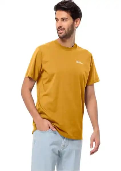 Jack Wolfskin ESSENTIAL T M Sarı Erkek Kısa Kol T-Shirt Özellikleri ve Kullanıcı Yorumları