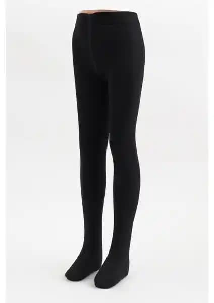 Katia & Bony Siyah Pamuklu Çocuk Külotlu Çorap: Konfor ve Dayanıklılık