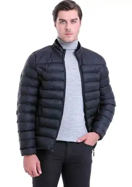 Makras Unisex Slim Fit Düz Yaka Rüzgar Geçirmez Kışlık Şişme Mont Özellikleri