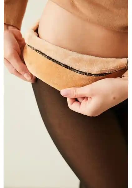 Penti Thin Looking İçi Peluşlu Siyah Külotlu Çorap ile İnce Görünüm ve Maksimum Sıcaklık