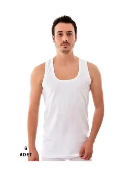 Tutku 6 Adet Erkek Penye Atlet Beyaz 0101: %100 Pamuklu, Konforlu ve Dayanıklı Atlet Seti