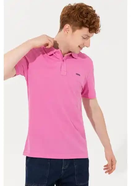 U.S. Polo Assn. Erkek Pembe Basic Polo Yaka Tişört – Şıklık ve Rahatlık