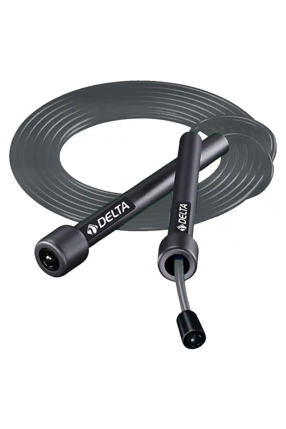 Delta Gümüş Uzunluğu Ayarlanabilir Deluxe Atlama İpi Spor ve Fitness İçin Uygun