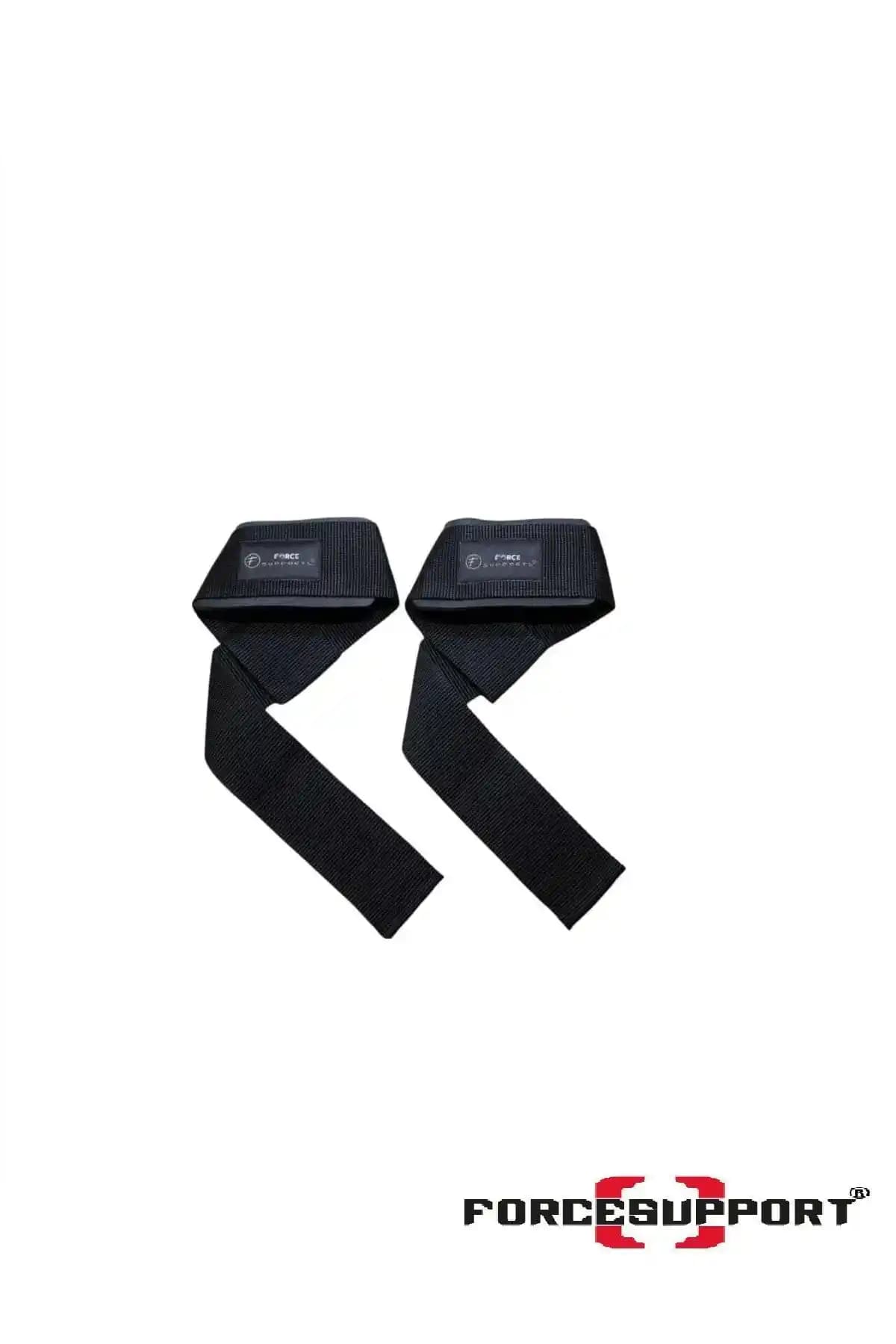 Force Padded Lifting Straps Siyah – Dayanıklı ve Konforlu Bilek Destekleri