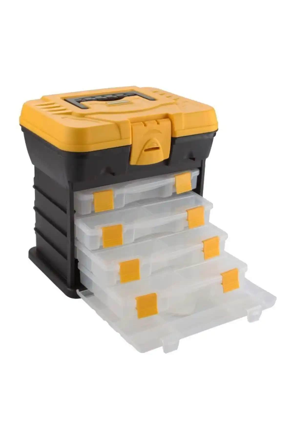 Genel Markalar Organizerli Balıkçı Takım Çantası Sarı, Dayanıklı ve Çok Amaçlı Saklama Çözümü