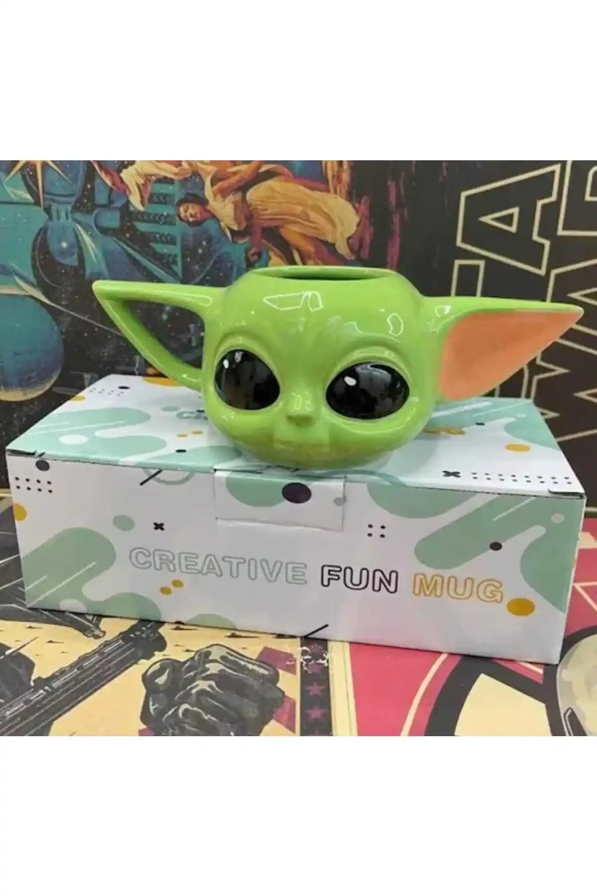 GiralStore Baby Yoda 3D Kupa Mug: Star Wars Hayranları İçin Özel Tasarım ve Dayanıklı Seramik Ürün