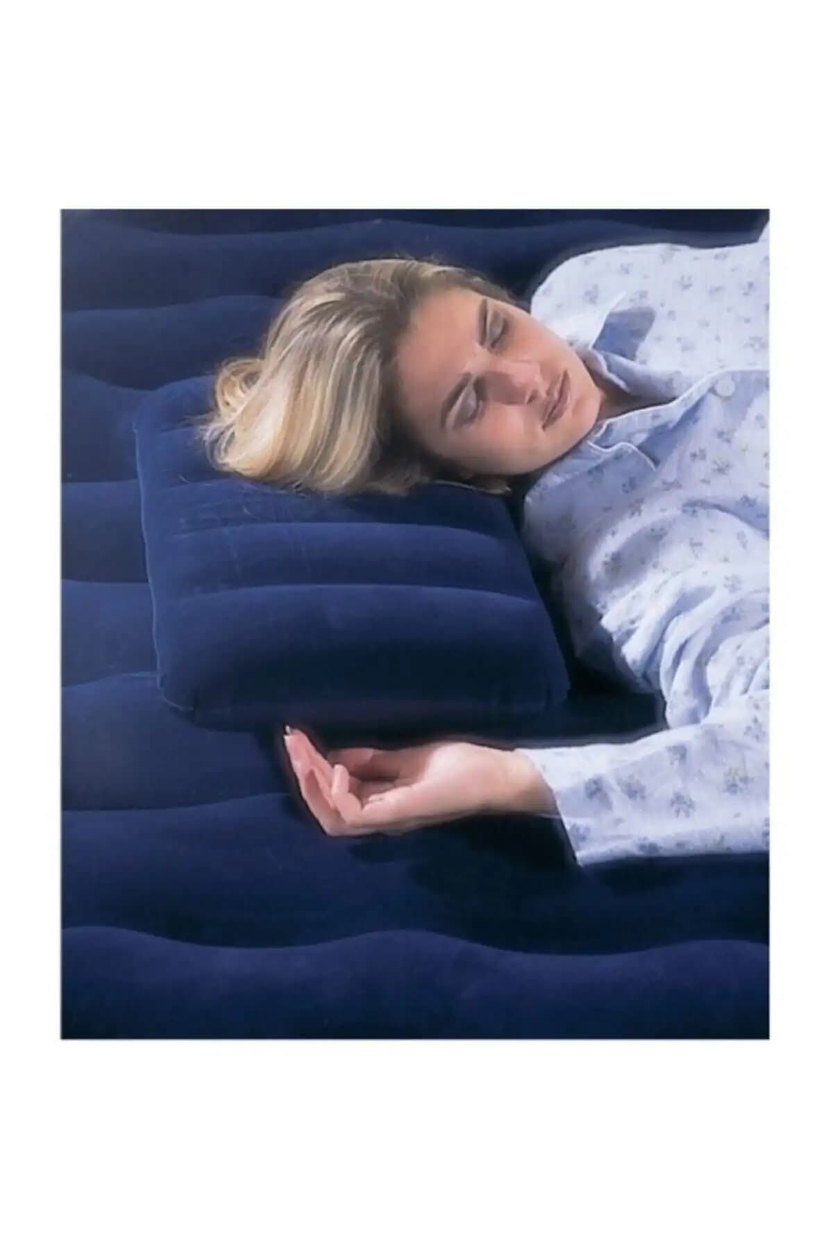 Intex Kadife Kaplı Şişme Yastık: Ergonomik ve Taşınabilir Kamp ve Seyahat Çözümü
