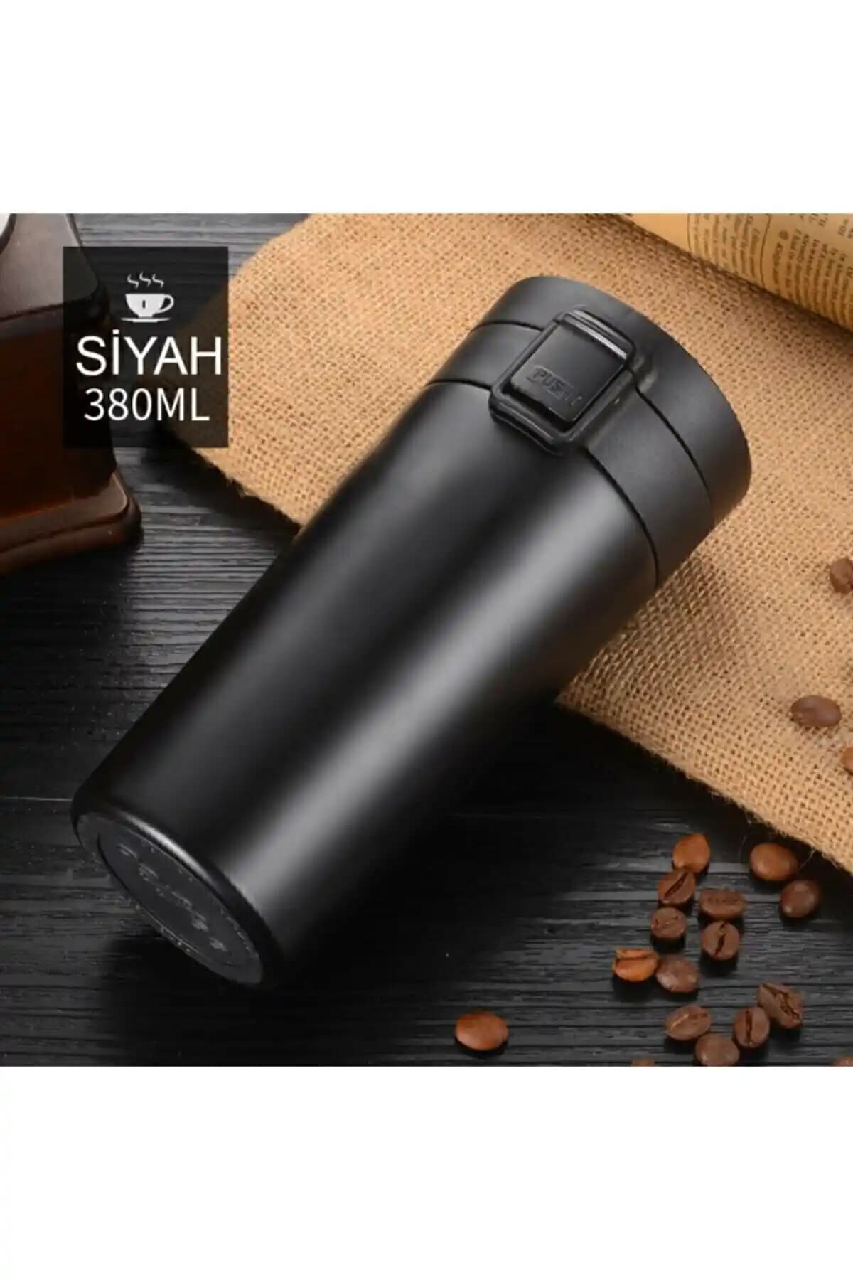 MİSSCAFE Snape 380ml Filtreli Çift Katmanlı Mug Termos Bardak Modern Tasarım