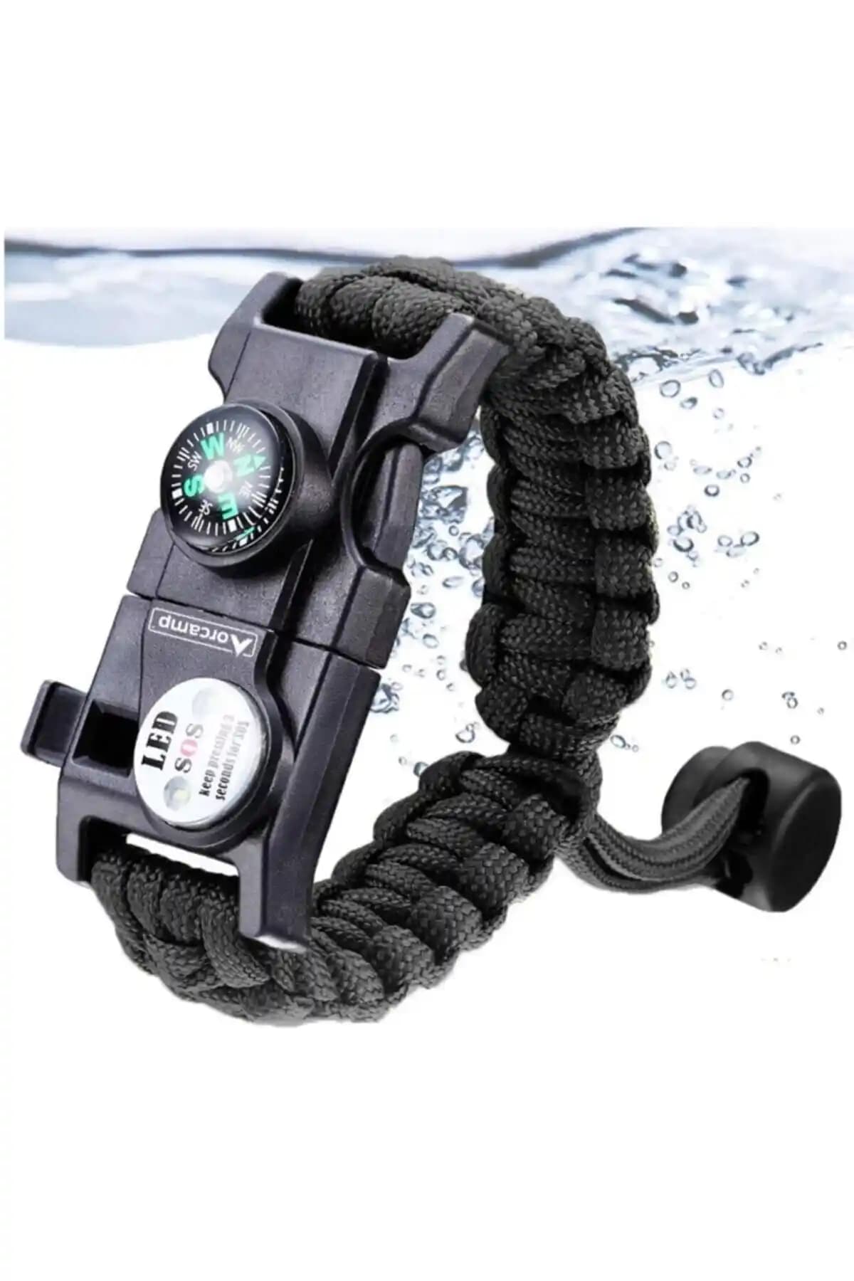 Orcamp Paracord Kamp Bilekliği Doğa ve Hayatta Kalma İçin Çok Amaçlı Güçlü Aksesuar